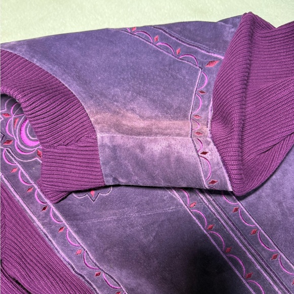 Bob Mackie Purple Wearable Art Jacket - Picture 8 of 9